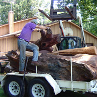 Loading Wood